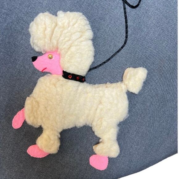 Vintage 1950’s gray poodle skirt handmade retro costume Halloween - Picture 3 of 8